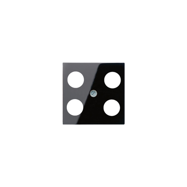 Jung A561-4SAT1SW Abdeckung f. SAT-TV-Steckdose Hirschmann - schwarz