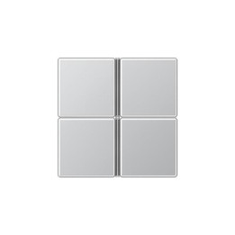 Jung A404TSAAL Tastensatz komplett 4fach - aluminium