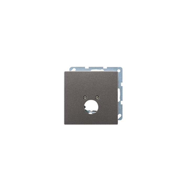 Jung AL2962-1AN Abd. f. 1 Kleinsteckdosen - anthrazit (lackiertes Aluminium)