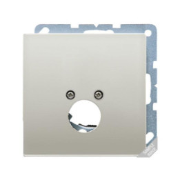 Jung AL2962-1 Abd. f. 1 Kleinsteckdosen - Aluminium