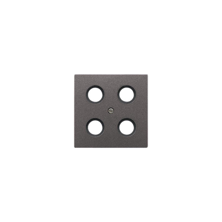 Jung AL2990-4SAT1AN Abdeckung f. SAT-TV-Steckdose Hirschmann - anthrazit (lackiertes Aluminium)