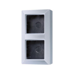 Jung AS582AAL Aufputz-Kappe 2fach - aluminium
