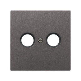 Jung AL2990TVAN Abdeckung f. Antennen-Steckdose - anthrazit (lackiertes Aluminium)