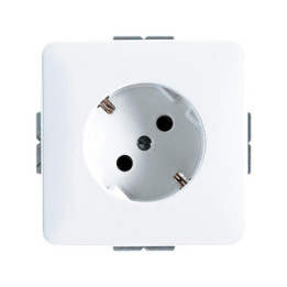 Jung CD520-45WW SCHUKO-Steckdose 45 Grad - alpinweiß