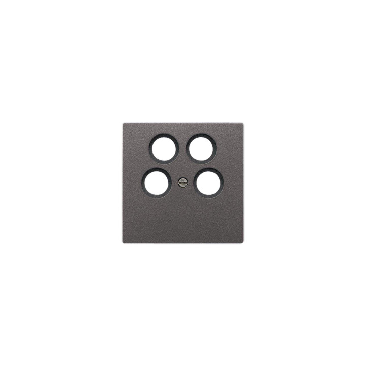 Jung AL2990-4SAT2AN Abdeckung f. SAT-TV-Steckdose Ankaro - anthrazit (lackiertes Aluminium)