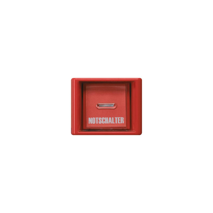 Jung AS561GLRT Abdeckung m. Glasscheibe - rot (mit roter Wippe)