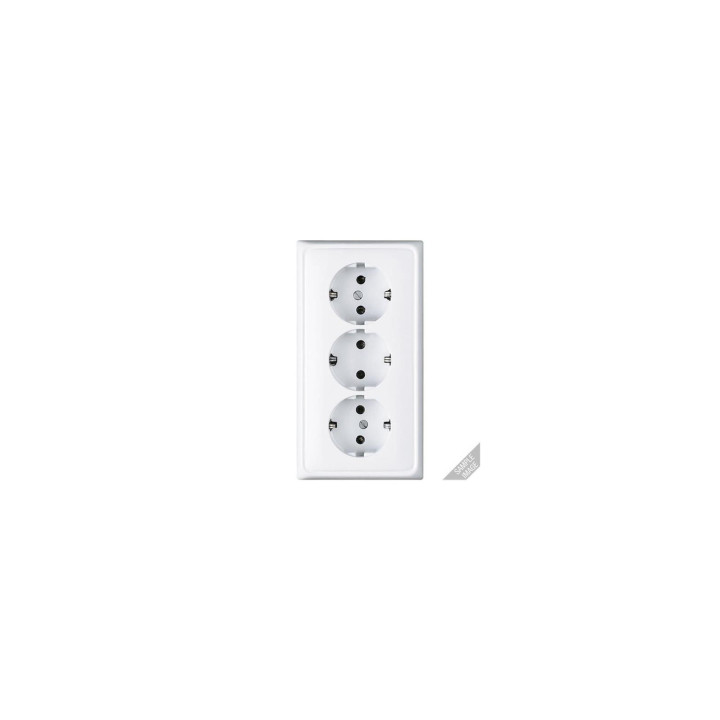 Jung CD523 Kabel-Kanal-SCHUKO-Steckdose 3fach - weiß