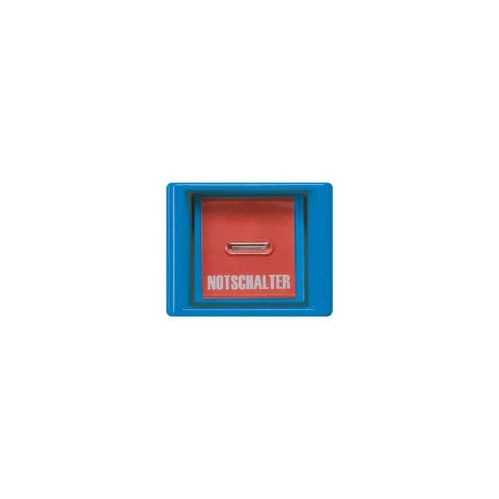 Jung AS561GLBL Abdeckung m. Glasscheibe - blau (mit blauer Wippe)