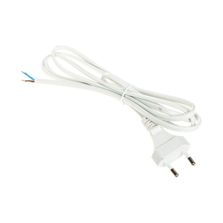 POS POSAC-CEE7/16WH16 Strāvas kabelis 1,6 m CEE 7/16 Europlug uz IEC C7 Figure-8 Balts