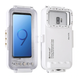 Puluz Waterproof Case (45m) for USB-C Smartphones for Underwater Photos and Videos (White)