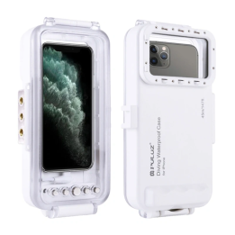 Puluz Waterproof Case (45m) for iPhone: For Underwater Photos and Videos (White)