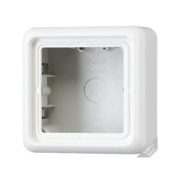 Jung CD581AGR Aufputz-Kappe m. Rahmen 1fach - grau