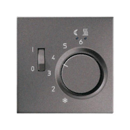 Jung FTRAL231AN Fussbodenheizungsregler AC 230 V - anthrazit (lackiertes Aluminium)
