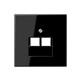 Jung LS969-2UASW Abdeckung f. IAE/UAE-Anschlussdose - schwarz