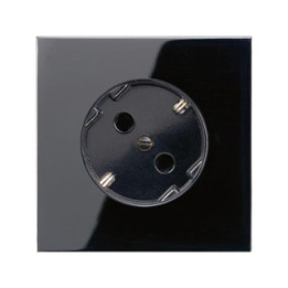 Jung LS520-45SW SCHUKO-Steckdose 45 Grad - schwarz