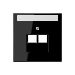 Jung LS969-2NAUASW Abdeckung f. IAE/UAE-Anschlussdose - schwarz