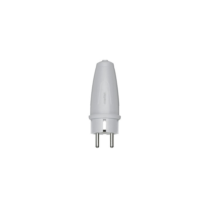 Merten 125463 PVC-SCHUKO-Stecker, grau