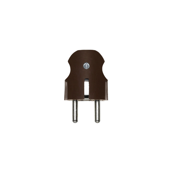 Merten 122415 SCHUKO-Stecker, dunkelbrasil