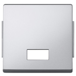 Merten 343860 Wippe mit rechteckigem Symbolfenster, aluminium, AQUADESIGN