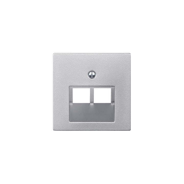 Merten 298060 Zentralplatte für UAE-Einsatz, 2fach, aluminium, System M