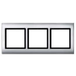 Merten 400360 AQUADESIGN-Rahmen, 3fach, aluminium
