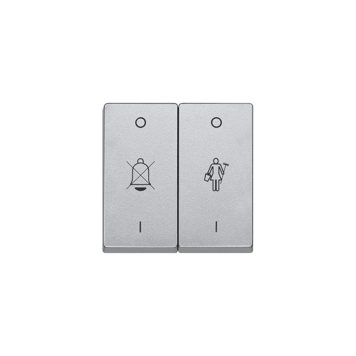 Merten 435660 Wippe für Serienschalter mit Aufdruck, aluminium, System M