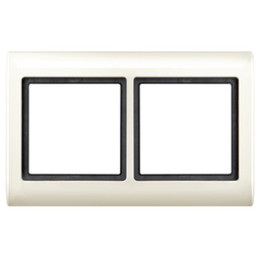 Merten 400244 AQUADESIGN-Rahmen, 2fach, weiß