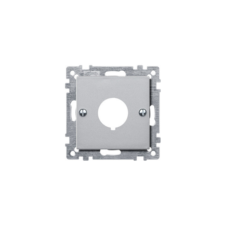 Merten 393960 Zentralplatte für Befehlsgeräte, aluminium, System M