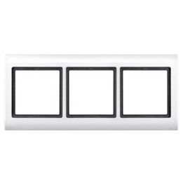 Merten 400319 AQUADESIGN-Rahmen, 3fach, polarweiß
