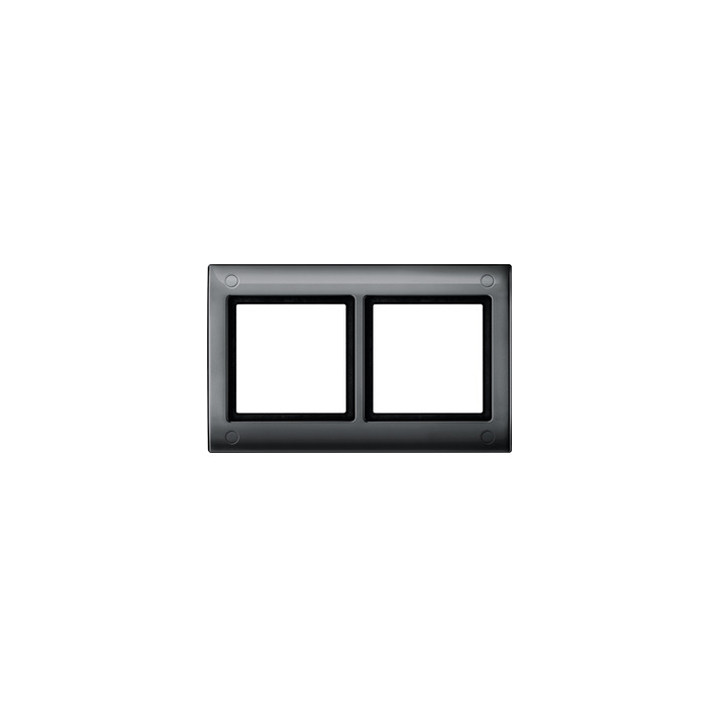 Merten 401214 AQUADESIGN-Rahmen mit Verschraubung, 2fach, anthrazit