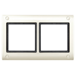 Merten 401244 AQUADESIGN-Rahmen mit Verschraubung, 2fach, weiß