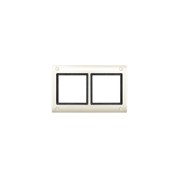 Merten 401244 AQUADESIGN-Rahmen mit Verschraubung, 2fach, weiß
