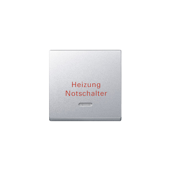 Merten 431860 Wippe mit Kontrollfenster und Aufdruck Heizungsnotschalter, aluminium