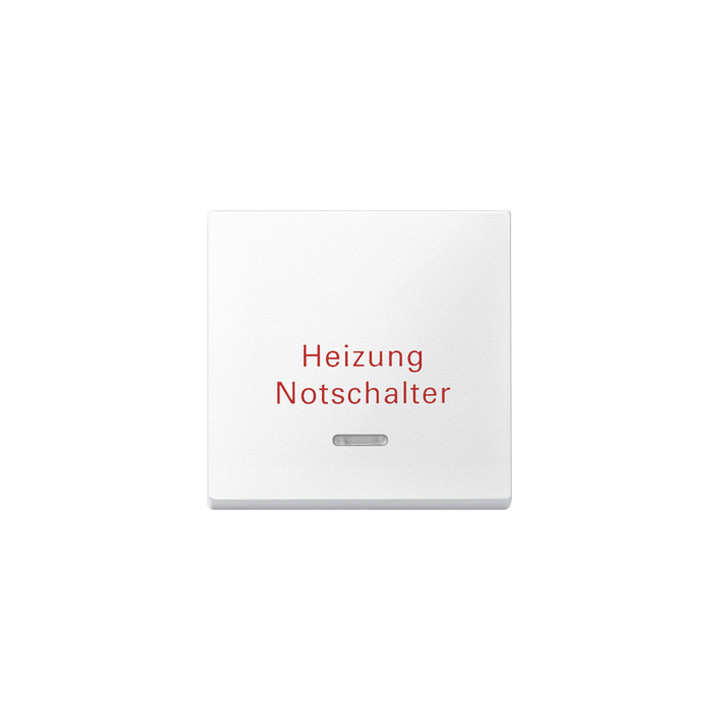 Merten 431819 Wippe mit Kontrollfenster und Aufdruck Heizungsnotschalter, polarweiß