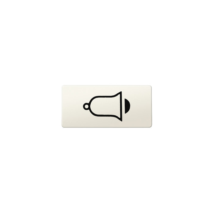 Merten 395800 Symbole, rechteckig, Klingel, weiß