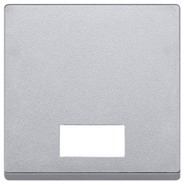 Merten 433860 Wippe mit rechteckigem Symbolfenster, aluminium, System M