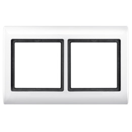 Merten 400219 AQUADESIGN-Rahmen, 2fach, polarweiß