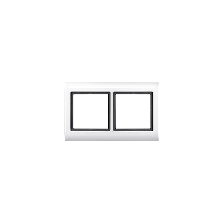 Merten 400219 AQUADESIGN-Rahmen, 2fach, polarweiß