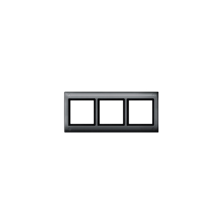 Merten 401314 AQUADESIGN-Rahmen mit Verschraubung, 3fach, anthrazit