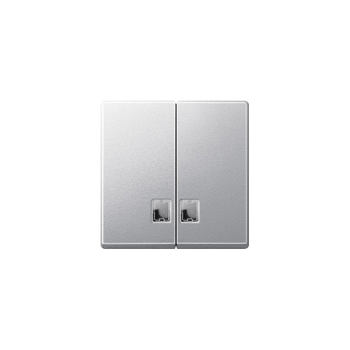Merten 437560 Wippe für Serienschalter mit Symbolfenster, aluminium, System M