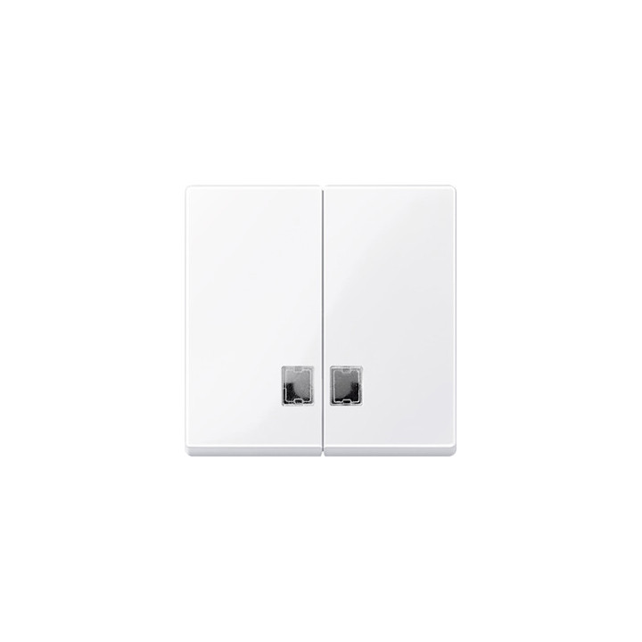 Merten 438525 Wippe für Serienschalter mit Symbolfenster, aktivweiß glänzend, System M