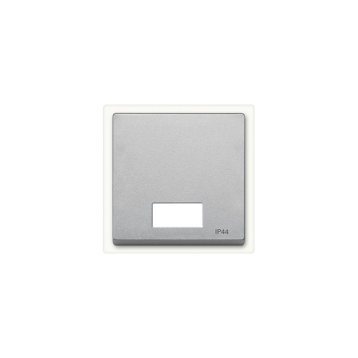 Merten 433760 Wippe mit rechteckigem Symbolfenster, aluminium, System M