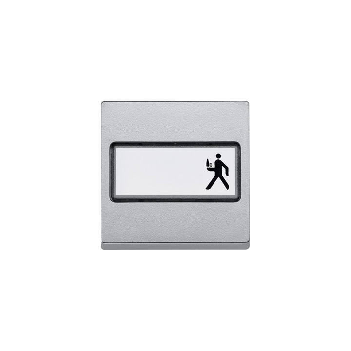 Merten 433360 Wippe mit Schriftfeld, aluminium, System M