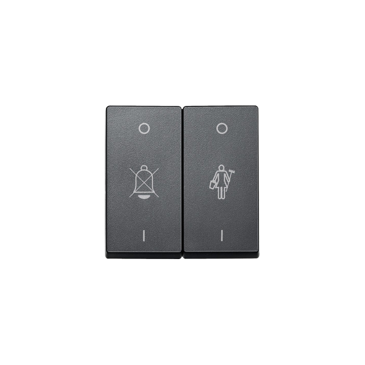 Merten 435614 Wippe für Serienschalter mit Aufdruck, anthrazit, System M