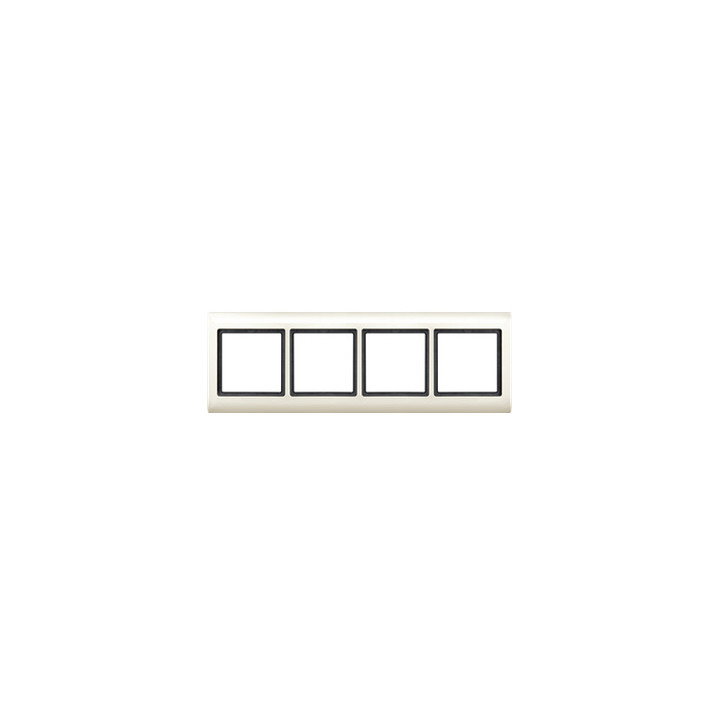 Merten 400444 AQUADESIGN-Rahmen, 4fach, weiß
