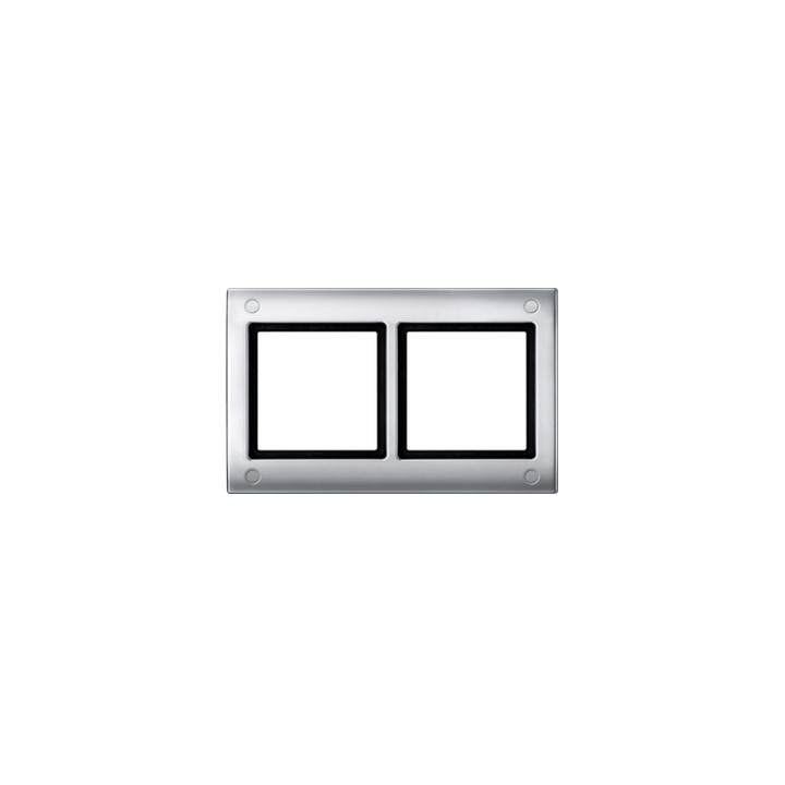 Merten 401260 AQUADESIGN-Rahmen mit Verschraubung, 2fach, aluminium