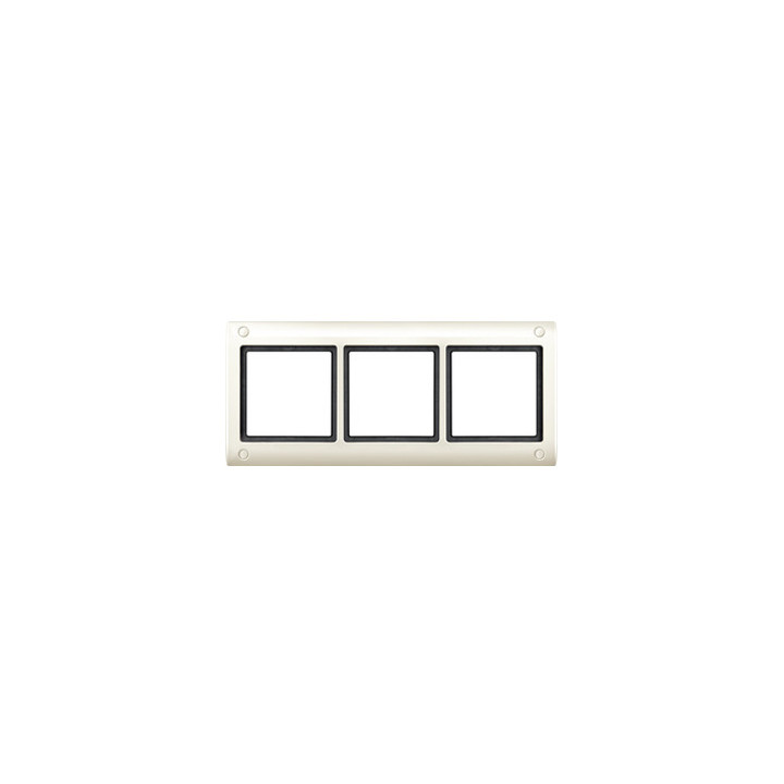 Merten 401344 AQUADESIGN-Rahmen mit Verschraubung, 3fach, weiß