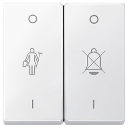 Merten 435619 Wippe für Serienschalter mit Aufdruck, polarweiß, System M