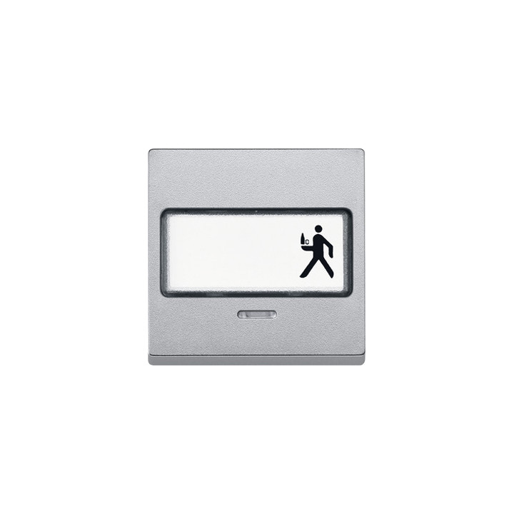 Merten 434660 Wippe mit Schriftfeld und Kontrollfenster, aluminium, System M