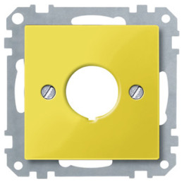 Merten 393803 Zentralplatte für Not-Ausschalter, gelb, System M